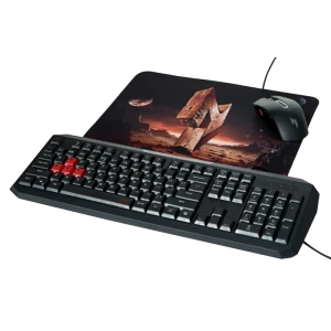 Игровой коврик для мыши acer nitro nmp450, medium, черный | красный Thumbnail 6