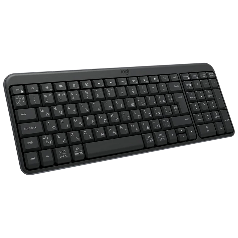 Клавиатура logitech k250, беспроводное, графитовый 4