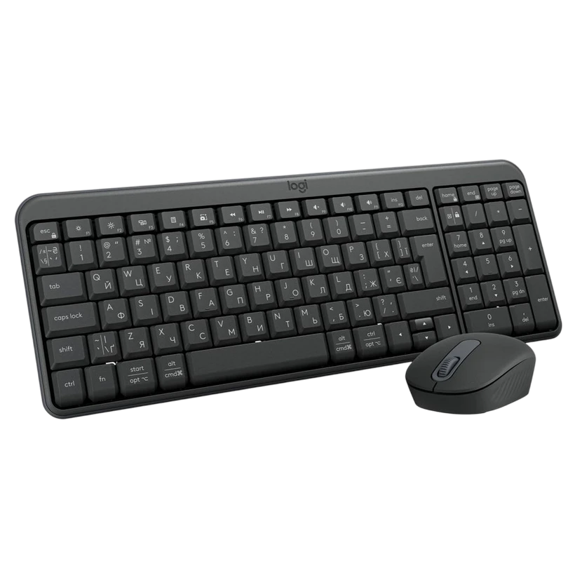 Set tastatură + mouse logitech mk250, fără fir, negru 4