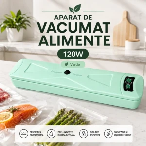 Aparat de vacumat alimente, verde, 120w  (c-11)