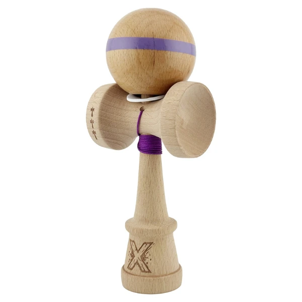 «kendama super sticky x original», rulment metalic, ața 62/65 cm, king size 7.5 x 6 x 18 cm, mov 10