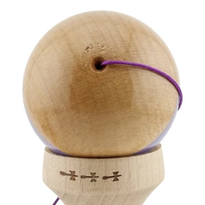 «kendama super sticky x original», rulment metalic, ața 62/65 cm, king size 7.5 x 6 x 18 cm, mov Thumbnail 6