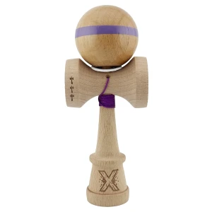 «kendama super sticky x original», rulment metalic, ața 62/65 cm, king size 7.5 x 6 x 18 cm, mov Thumbnail 2