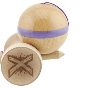 «kendama super sticky x original», rulment metalic, ața 62/65 cm, king size 7.5 x 6 x 18 cm, mov Thumbnail 7
