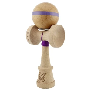 «kendama super sticky x original», rulment metalic, ața 62/65 cm, king size 7.5 x 6 x 18 cm, mov Thumbnail 10