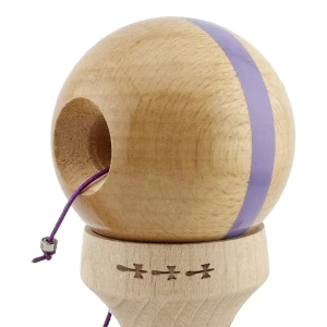 «kendama super sticky x original», rulment metalic, ața 62/65 cm, king size 7.5 x 6 x 18 cm, mov Thumbnail 6