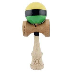 "kendama x original", profesionala, flippy, rulment metalic, ața 55 cm, ultra aderent, cupe mari, 7 x 6 x 18 cm, tricolor Thumbnail 2