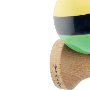 "kendama x original", profesionala, flippy, rulment metalic, ața 55 cm, ultra aderent, cupe mari, 7 x 6 x 18 cm, tricolor Thumbnail 9