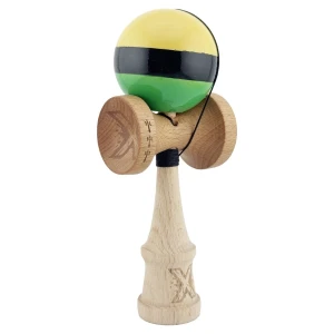 "kendama x original", profesionala, flippy, rulment metalic, ața 55 cm, ultra aderent, cupe mari, 7 x 6 x 18 cm, tricolor Thumbnail 10