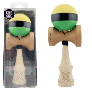 "kendama x original", profesionala, flippy, rulment metalic, ața 55 cm, ultra aderent, cupe mari, 7 x 6 x 18 cm, tricolor