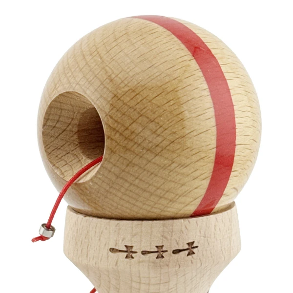 «kendama super sticky x original», rulment metalic, ața 62/65 cm, king size 7.5 x 6 x 18 cm, roșu 6