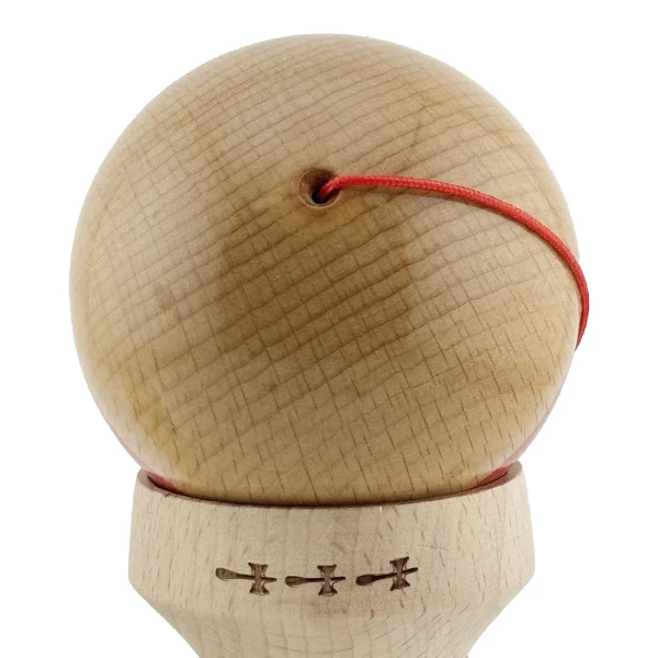 «kendama super sticky x original», rulment metalic, ața 62/65 cm, king size 7.5 x 6 x 18 cm, roșu 5
