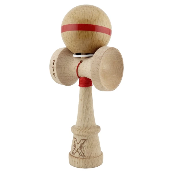 «kendama super sticky x original», rulment metalic, ața 62/65 cm, king size 7.5 x 6 x 18 cm, roșu 7