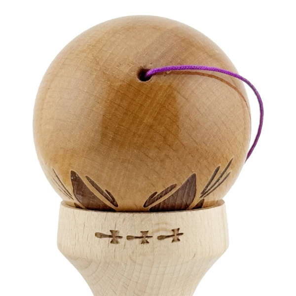 «kendama super sticky x original», rulment metalic, ața 62/65 cm, king size 7.5 x 6 x 18 cm, motan nebun 5