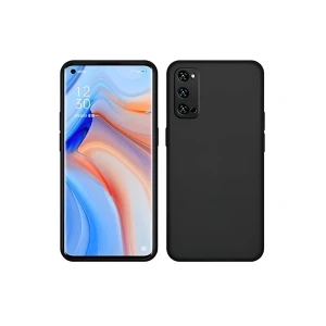 Helmet case liquid silicone oppo reno 4 pro 5g, black Thumbnail 2