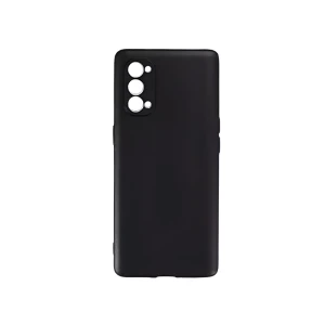 Helmet case liquid silicone oppo reno 4 pro 5g, black