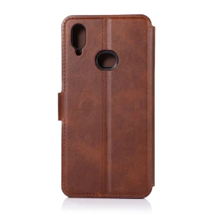Helmet case tpu leather nylon samsung a10s, brown/red Thumbnail 2