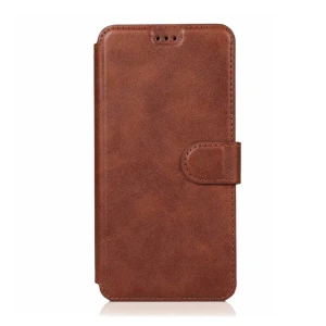 Helmet case tpu leather nylon samsung a10s, brown/red