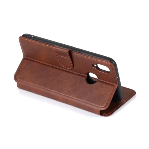 Helmet case tpu leather nylon samsung a10s, brown/red Thumbnail 3