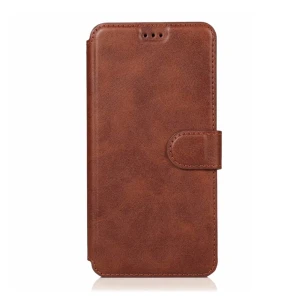 Helmet case tpu leather nylon samsung a10s, brown/red