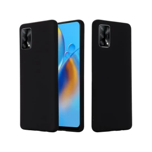 Чехол liquid silicone для oppo a74, черный