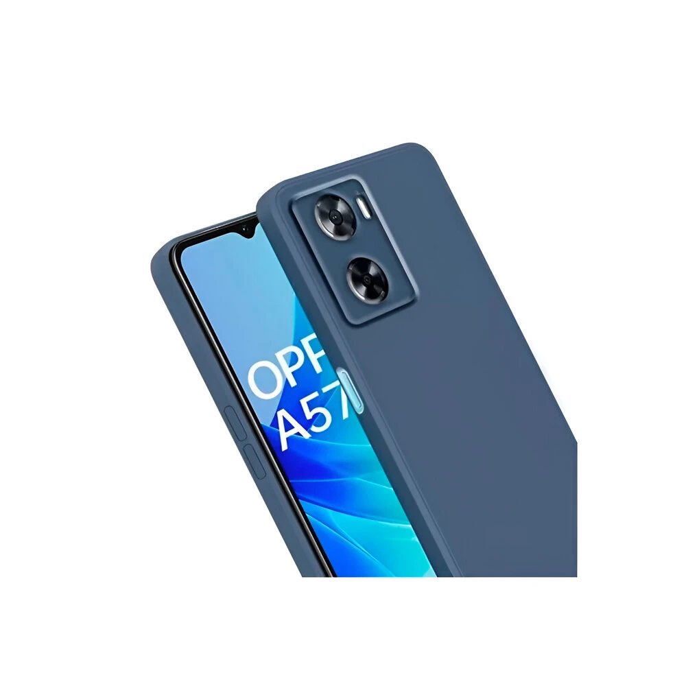 Чехол для телефона liquid silicone oppo a57s, синий 2