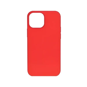 Чехол liquid silicone для iphone 12 mini, красный