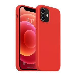 Чехол liquid silicone для iphone 12 mini, красный Thumbnail 2