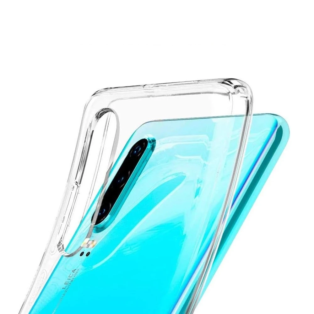 Мягкий tpu чехол для huawei p30, прозрачный 3