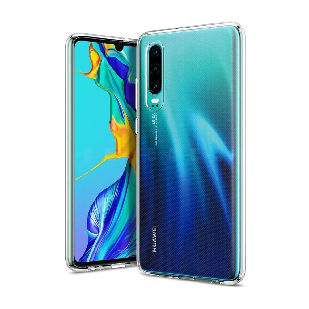 Мягкий tpu чехол для huawei p30, прозрачный 2