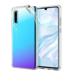 Helmet case tpu soft huawei p 30, clear