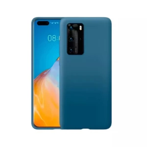 Чехол liquid silicone для huawei p40, синий