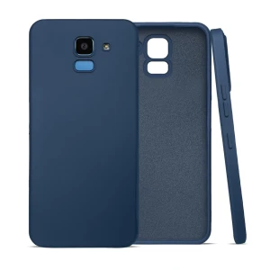Чехол helmet tpu suede для samsung j6 (2018), темно-синий