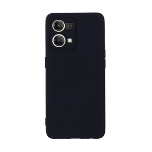 Helmet case liquid silicone oppo reno 7 lite, black