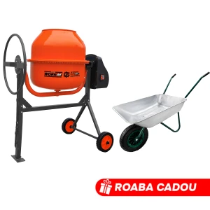 Бетономешалка technoworker 160 л(медный двигатель)  + тачка lumag 85 л в подарок Thumbnail 2