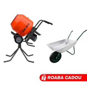 Set betoniera technoworker 180 l (reductor, motor cupru) + stativ + roaba lumag 85 l cadou Thumbnail 2