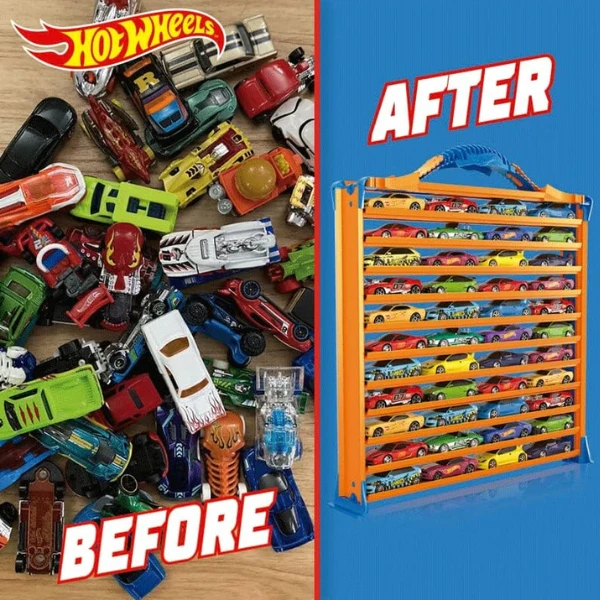 Hot wheels garaj portabil pentru depozitarea a 44 mașinuțe 8