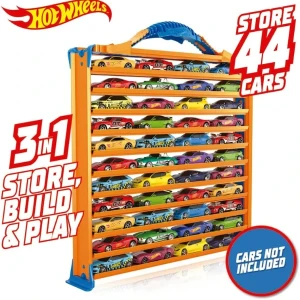 Hot wheels garaj portabil pentru depozitarea a 44 mașinuțe Thumbnail 4