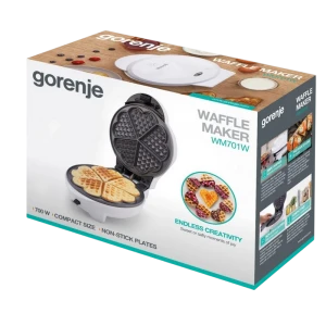 Вафельница gorenje wm701w, белый Thumbnail 3