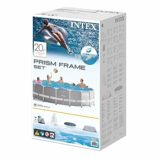 Intex piscină prism frame premium 610х132сm, 32695l, cadru metalic 7