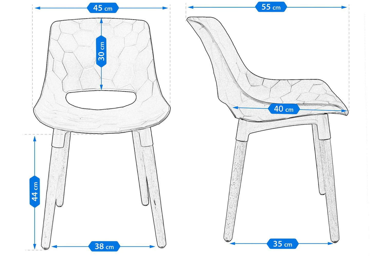 Scaun scandinav jumi davis (bluemarin) 11