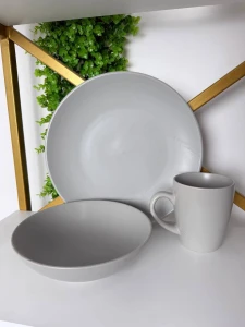 Набор тарелок и кружек 16 шт., керамика – dinner set, серо-бежевый (s211--29) Thumbnail 5