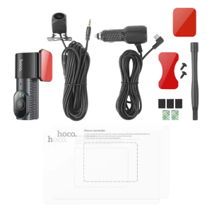 Set dash cam față și spate hoco dv8, negru Thumbnail 5