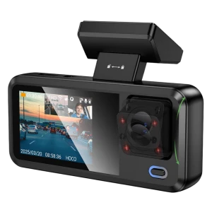 Комплект видеорегистраторов передней и задней панели автомобиля hoco dv15, черный Thumbnail 6