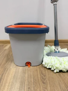Швабра с ротационным ведром, микрофибра + металлическая ручка (xyj-x2) Thumbnail 4