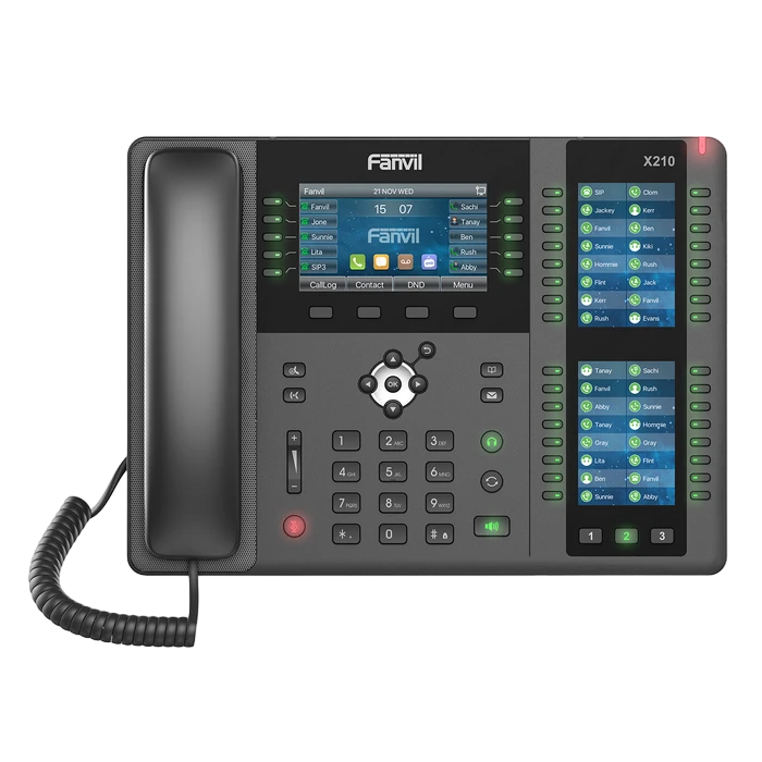 Telefon ip fanvil x210, gri închis 2