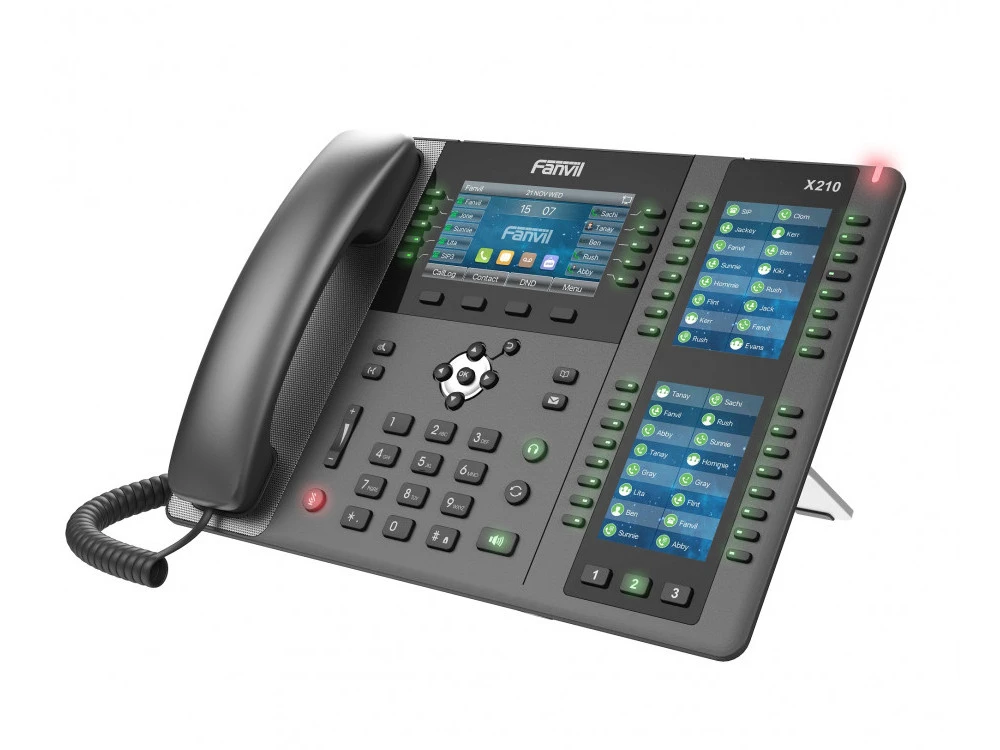 Telefon ip fanvil x210, gri închis 6