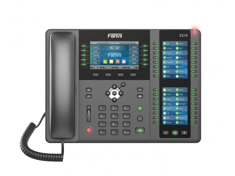 Telefon ip fanvil x210, gri închis 7