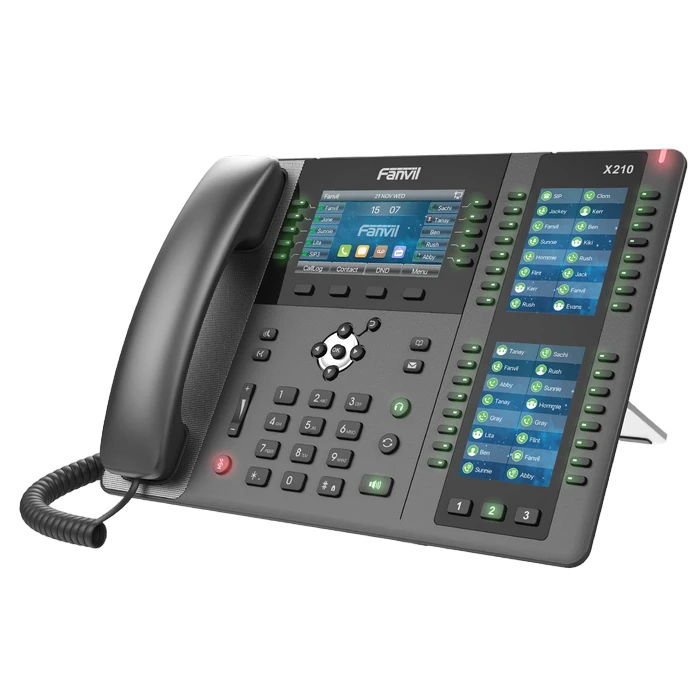 Ip телефон fanvil x210, темно-серый 2