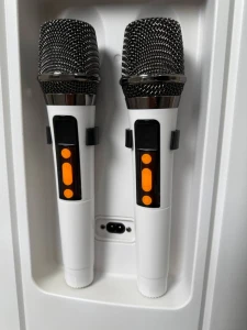 Портативная беспроводная колонка vpower 1800 вт с rgb led-подсветкой и 2 микрофонами (vp001) Thumbnail 4